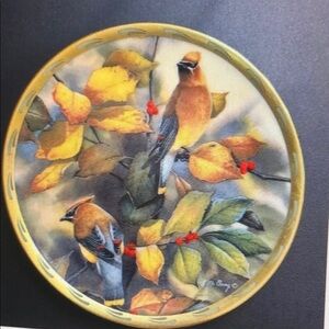 Lenox Catherine McClung Among The Berries Collage Bird Plate Collection